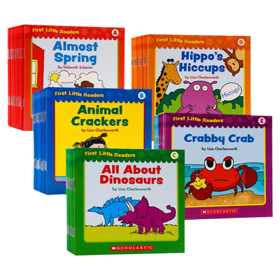进口英文原版正版 学乐Scholastic小读者系列分级阅读 First Little Readers Level A B C D E F 3-8岁 英语启蒙分级读物图画书