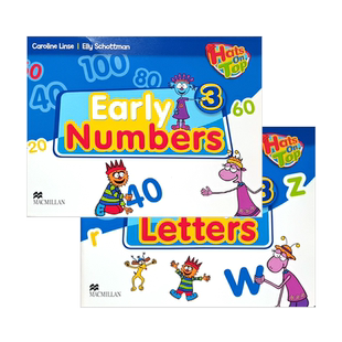 英国原版进口麦克米伦幼儿启蒙英语培训教材 hats on top 3级别配套numbers letters 数字书 字母书 3-6岁宝宝入门零基础启蒙童书