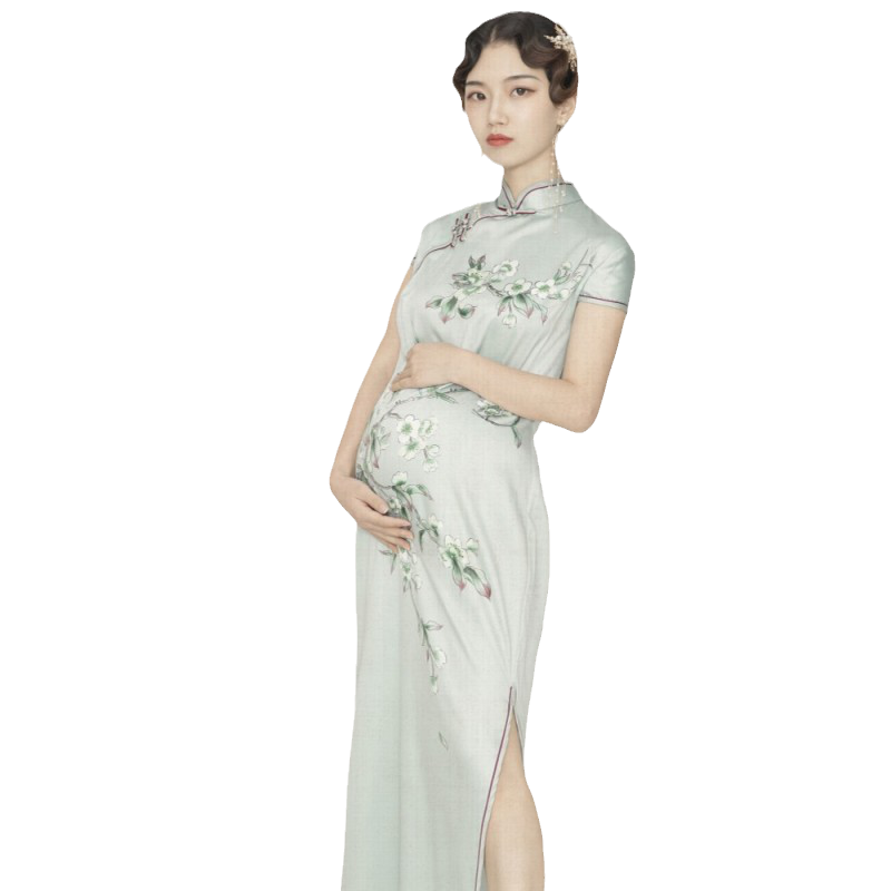 新款孕妇照服装影楼旗袍