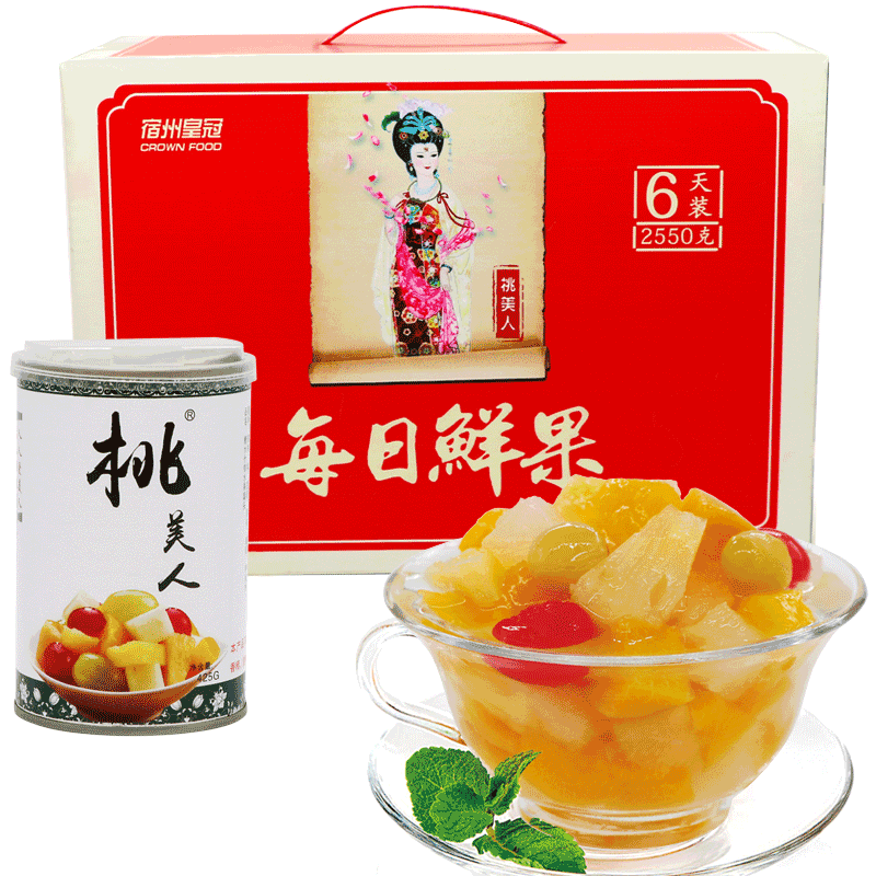 桃美人每日425gx6罐整箱礼盒鲜果