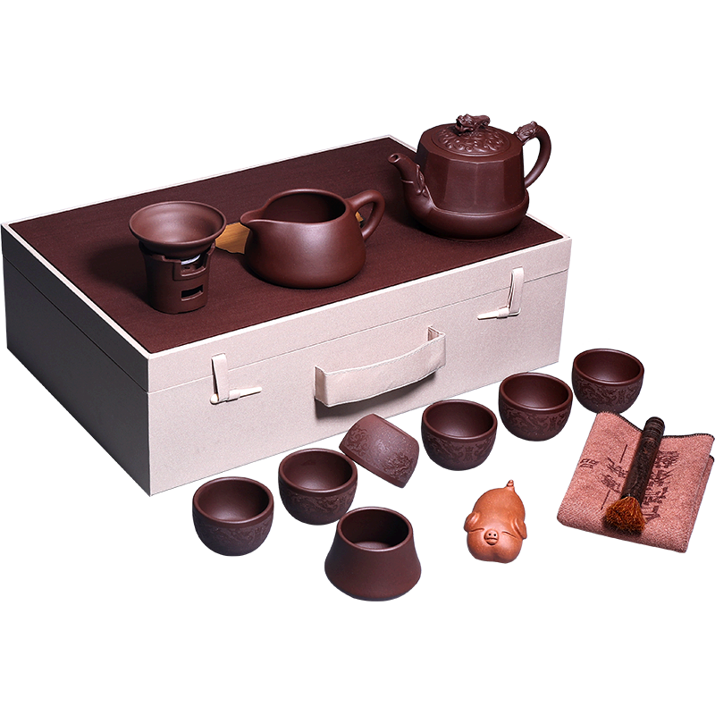宜兴紫砂壶原矿纯全手工功夫茶具