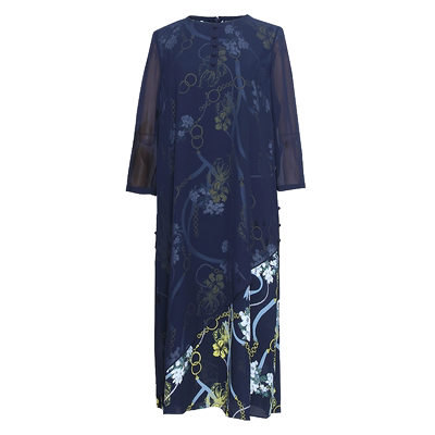 JANANNO简爱诺春夏桑蚕丝新款优雅气质双层真丝连衣裙J2010048LQ