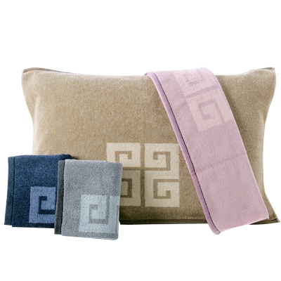 金号国风枕巾新疆精梳棉柔软吸水