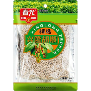 海南特产 春光 兴隆白胡椒粒180g克