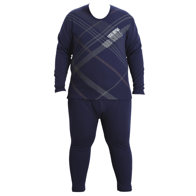 恒帝保暖内衣男士大号秋衣秋裤套装加厚加绒冬加肥加大码胖子