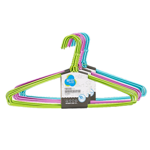 茶花儿童衣架宝宝衣撑婴儿挂衣架衣挂小孩成人晾衣架晒架浸塑衣架