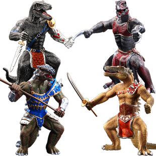 林畅模玩恐龙模型霸王龙骑战士蜥蜴狼人飞龙仿真动物玩具男孩手办