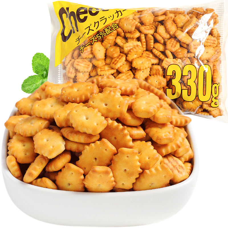 日本进口零食品 松永 起士味饼干300g起司苏打曲奇休闲小吃早餐店