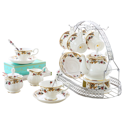 欧式下午茶骨瓷奢华家用咖啡具