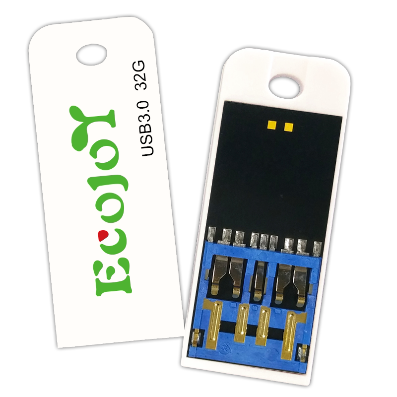 艺享ECOJOY超薄无铁防水小U盘USB3.0通用32G车载电脑手机16G64G
