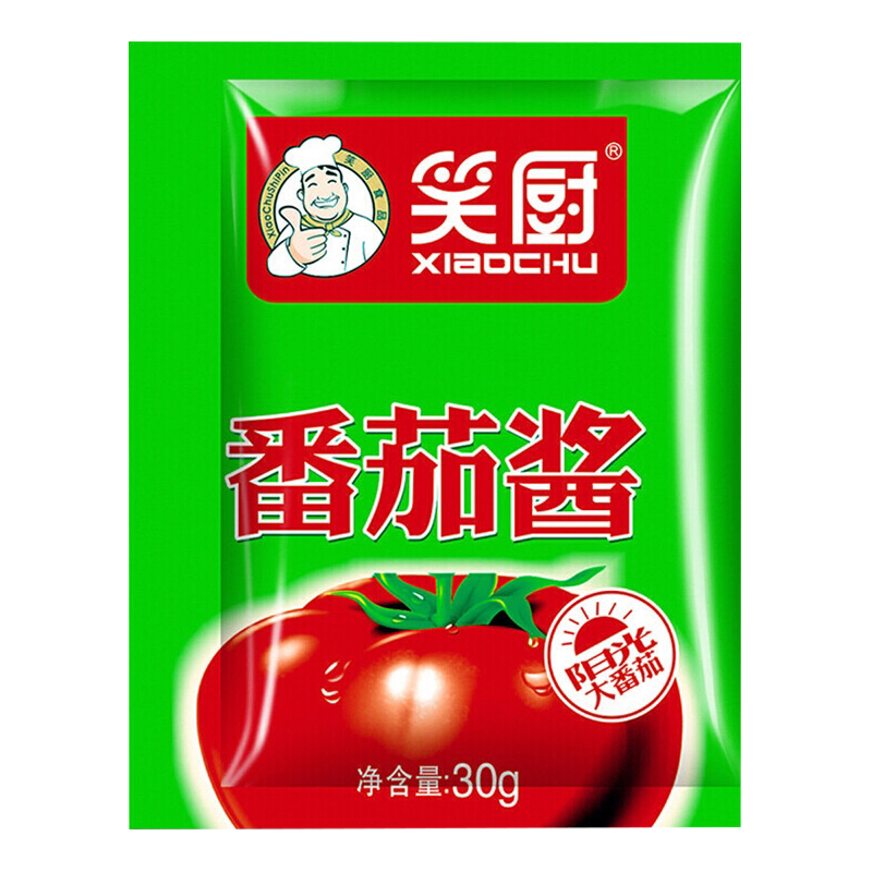 新疆笑厨纯番茄酱30g小袋装