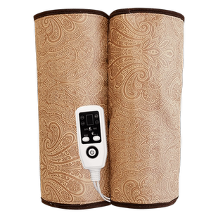 鹿亭护膝保暖加热粗盐包膝盖关节艾绒艾草热敷包插电艾灸腿部加热