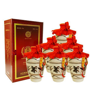 古贝元53度花坛酱香型坤沙纯粮高端固态法白酒礼盒装500mL*6整箱