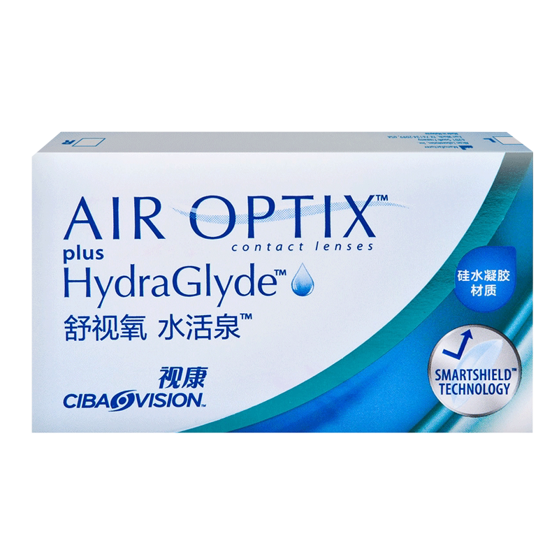 爱尔康视康隐形近视眼镜月抛3片舒视氧水活泉硅水凝胶正品隐型sk