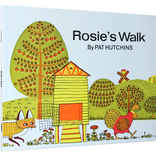 英文原版绘本正版 母鸡萝丝去散步 Rosie's Walk Pat Hutchins 廖彩杏有声书单 3-6岁入门启蒙早教认知英语辅导故事书 送音频
