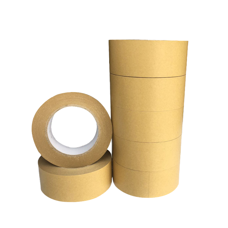 免水牛皮紙膠帶膠帶紙黃色高粘膠帶紙封箱4.86.0相框背板軒勝包裝