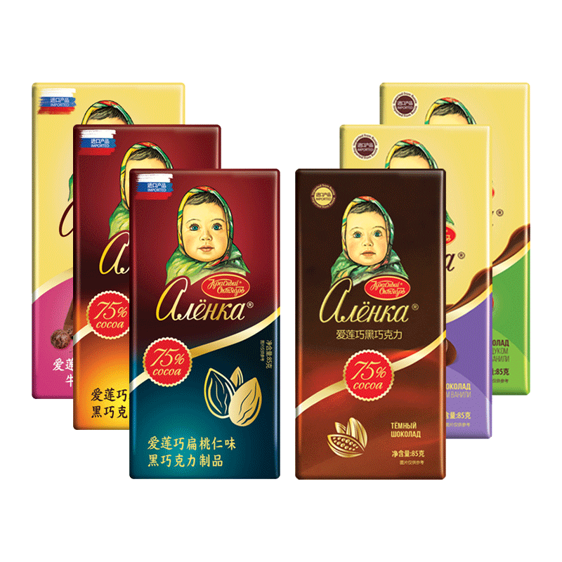 俄罗斯进口纯可可脂巧克力