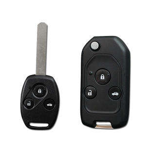 适用本田雅阁飞度奥德赛思域锋范crv遥控器改装替换折叠钥匙外壳