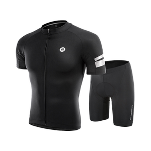 洛克兄弟夏季骑行服套装短袖短裤男女山地公路自行车衣服单车装备