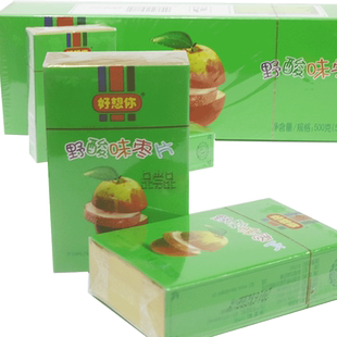 河南特产送礼品好想你野酸味枣片 好想你红枣片烟盒500克零食礼盒