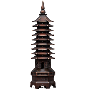 全铜文昌塔摆件13层十三层宝塔工艺品七层九层学生书桌摆设装饰品