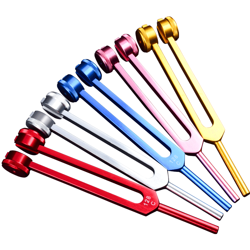 音叉耳震子技师专业采耳工具掏耳高频长款音锤震佛振手拧铃响夹铗