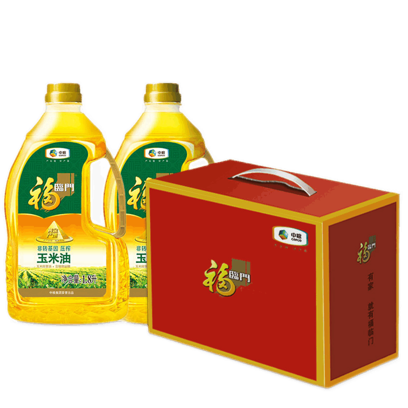 福临门礼盒装压榨玉米胚芽油