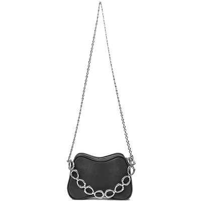 双链马毛纹手袋AzzurraGronchi