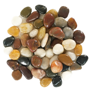 天然鹅卵石小石头石子雨花石原石庭院鱼缸花盆造景五彩石大鹅软石