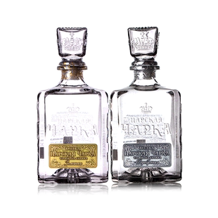 俄罗斯进口Vodka沙皇金樽牌 金标银标风味伏特加酒 洋酒 烈酒