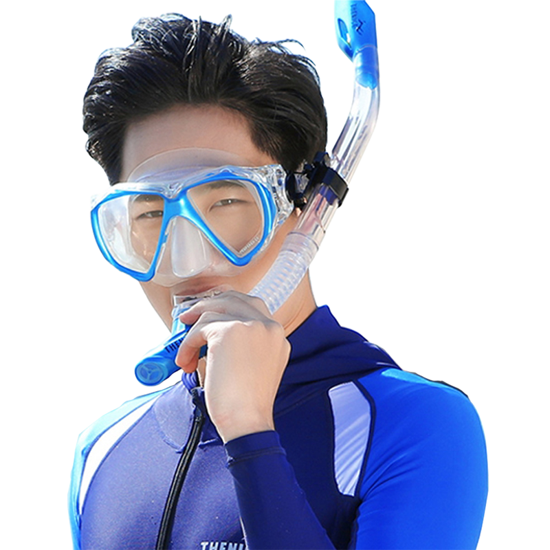 THENICE浮潜面镜大视野潜水镜防雾高清浮浅面镜潜水装备浮潜三宝