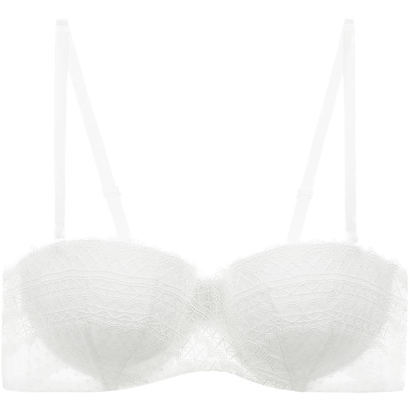 FORDEARME悦小心软钢圈性感蕾丝聚拢上托文胸可拆卸女性内衣 b