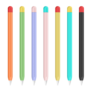 适用苹果apple pencil保护套pencil笔套ipad硅胶笔套2代ipencil一代防丢笔帽二代iphone笔尖套pro创意笔槽1代