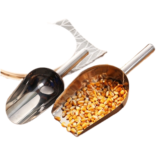 不锈钢冰铲加厚食品干果铲粮食面粉米铲平底铲茶叶爆米花瓜子铲子