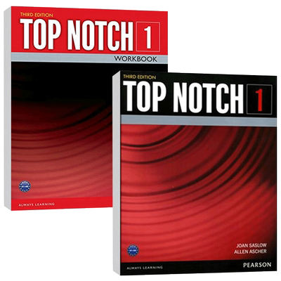 培生英文原版进口欧美主流教材1级 Top Notch 3E 学生书 练习册 Joan Saslow; Allen Ascher 全英文版进口原版英语书籍