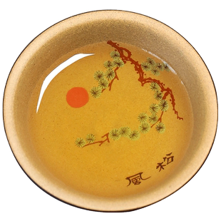 宜兴紫砂主人杯三友品茗杯纯全手工泥绘小口杯家用功夫茶具碗套装