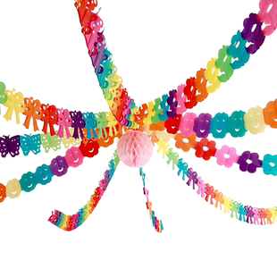 2米长圣诞节毛条拉花彩带 晚会庆典 教室幼儿园布置 店铺装饰彩条