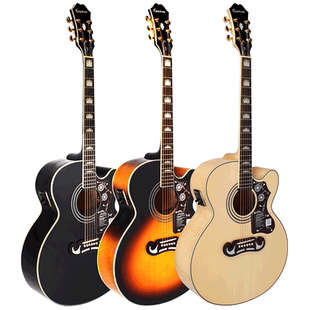 Epiphone蜂鸟J-45Dove鸽子Blues King J-200蝙蝠Studio民谣木吉他