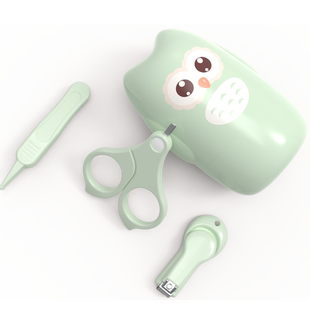 芭迪宝贝婴幼儿童指甲剪套装宝宝指甲剪刀新生儿防夹肉指甲钳安全