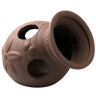 陶罐躲避洞鱼虾躲避屋迷你鹦鹉产卵洞鲷罐窝异型鱼繁殖罐鱼缸造景