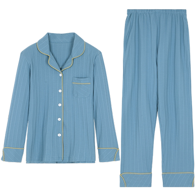 睡衣女春秋款纯棉长袖秋冬家居服