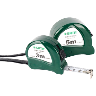 世达卷尺5米加厚加硬钢卷尺家用皮尺米尺盒尺3米圈尺木工测量工具