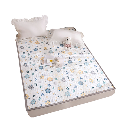 全棉小碎花薄款单双人铺床垫子