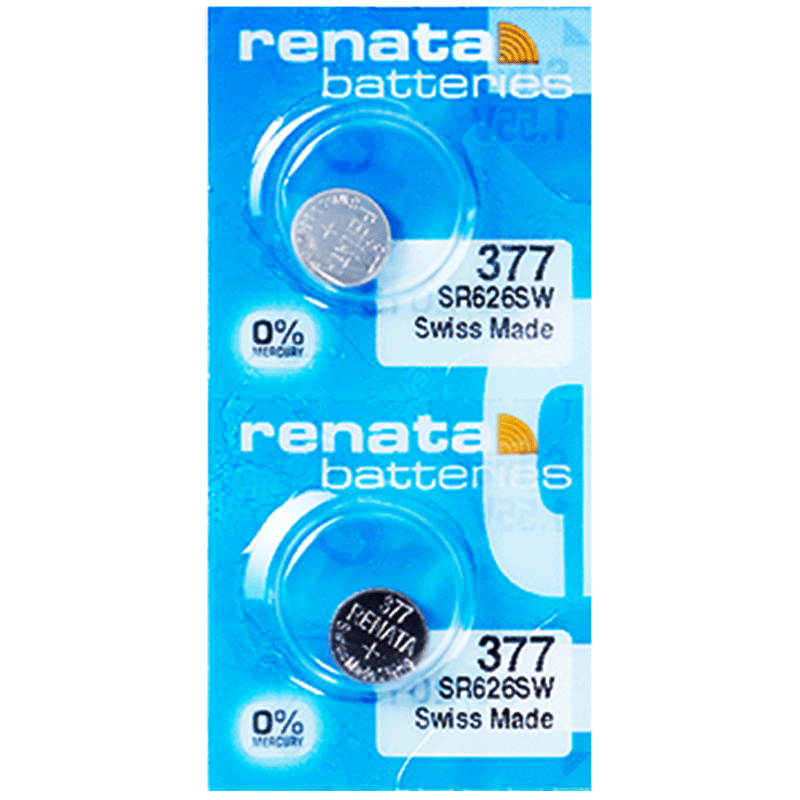 Renata瑞士377手表电池SR626SW适用依波斯沃琪罗西尼飞亚达宾格天梭男女款通用LR626 377A/S纽扣电子AG4原装