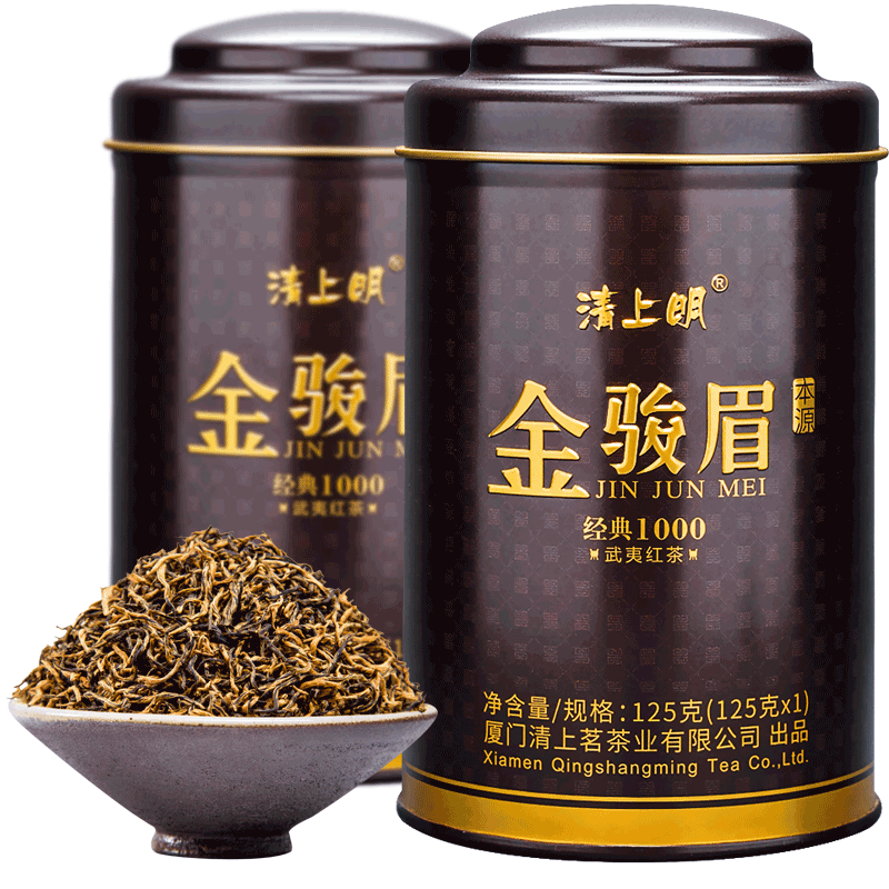 紅茶金駿眉武夷山桐木禮盒罐裝