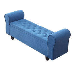 布艺换鞋凳多功能收纳凳长方形门口储物沙发凳子可坐服装店鞋柜凳