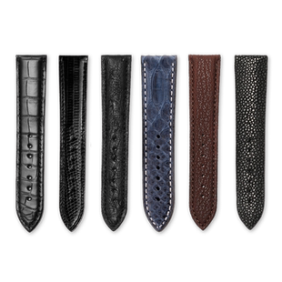 表带定制手工真皮男鳄鱼皮手表配件订做代用万国沛纳海欧米茄女款