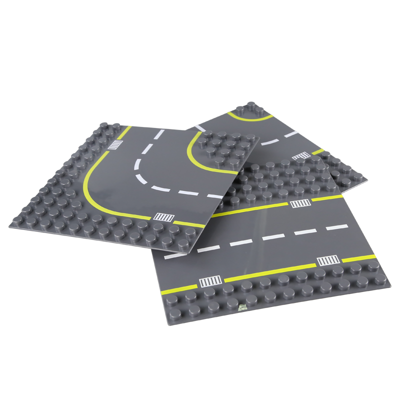 万格儿童玩具交通公路积木底板