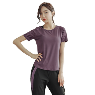 宽松显瘦瑜伽服女夏季健身房运动套装户外专业晨跑步服速干衣大码