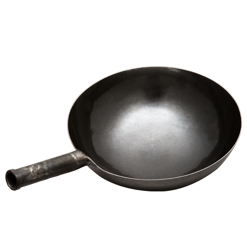 臻三环章丘铁锅手工锻打铁锅家用炒锅无涂层不易粘锅燃气灶炒菜锅